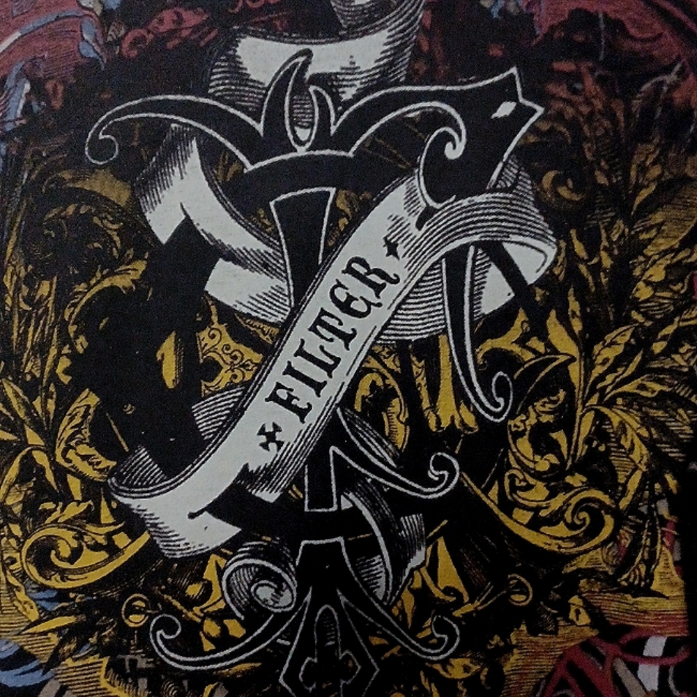 FILTER, City of Angels, Black T-Shirt w/ multi-color Tribal